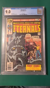 The Eternals #1 (1976) CGC #2077460001;  White Pages