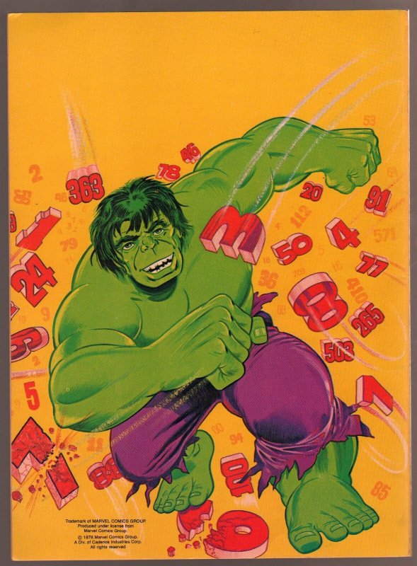 Incredible Hulk Coloring Book #1395 1979-origin retold-world balloons-VF 