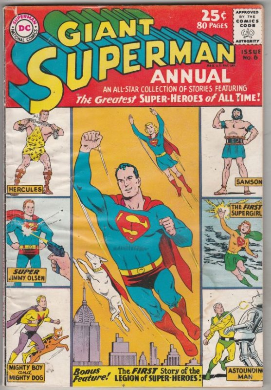 Superman Giant Annual #1 (Oct-60) VG+ Affordable-Grade Superman, Lois Lane, J...