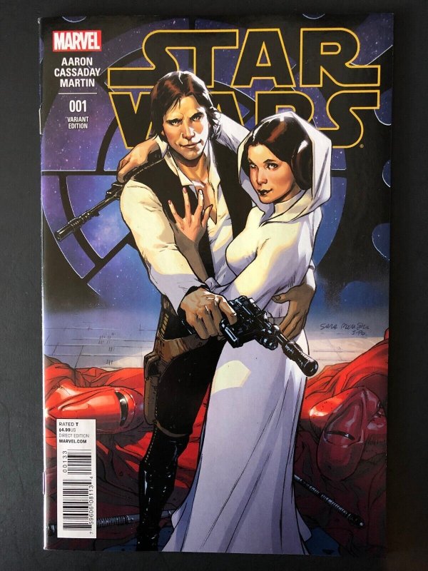 Marvel Star Wars 1 Sara Pichelli 1:20 Han Solo & Princess Leia Variant - NM 