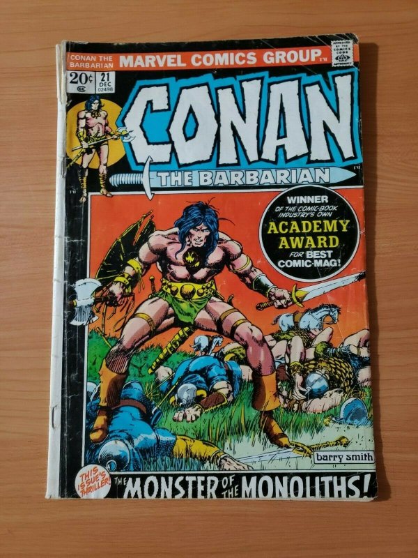 Conan the Barbarian #21 ~ GOOD - VERY GOOD VG ~ (1972, Marvel Comics)