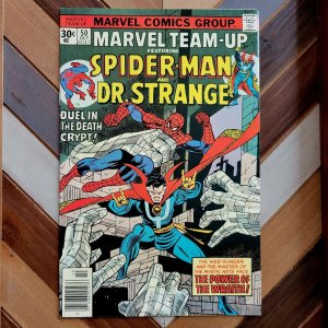 Marvel Team-Up #50 VF (Marvel 1976) feat Spider-Man, Dr Strange & Iron Man