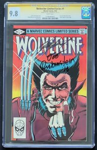 Wolverine Limited Series #1 CGC 9.8 signed Claremont Rubinstein Duke Caldwell
