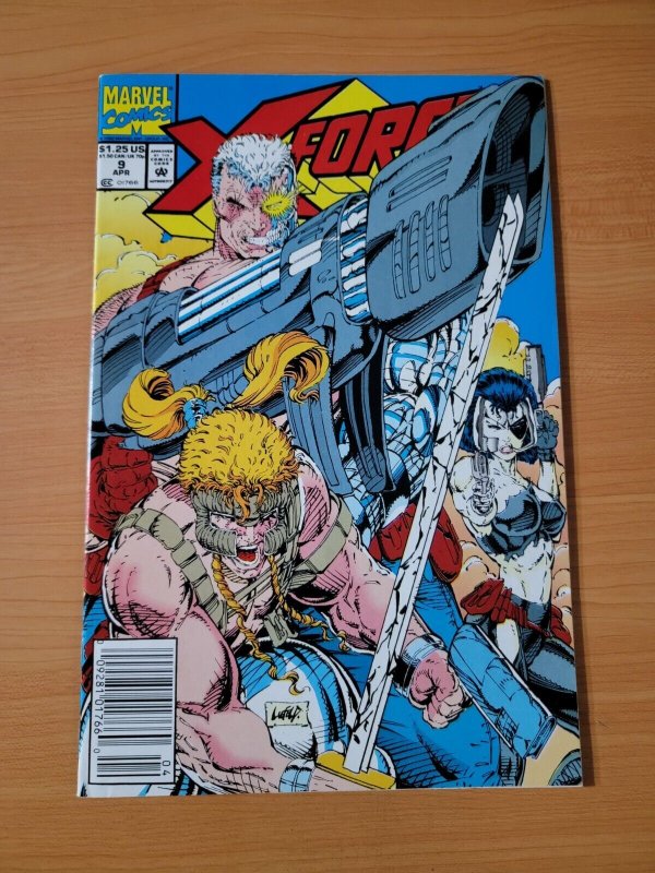 X-Force #9 Newsstand Variant ~ NEAR MINT NM ~ 1992 Marvel Comics