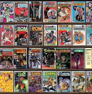 Huge Lot 140+ Comics with Rom, Warlord, Turok, Dinosaur Hunter & More!