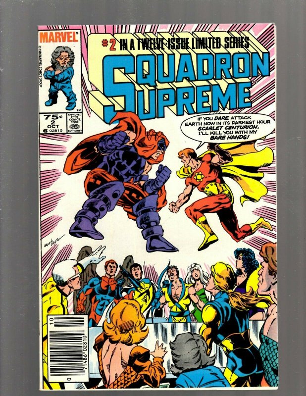 Lot of 10 Squadron Supreme Marvel Comic Books #1 2 3 4 6 7 8 9 10 12 SB3