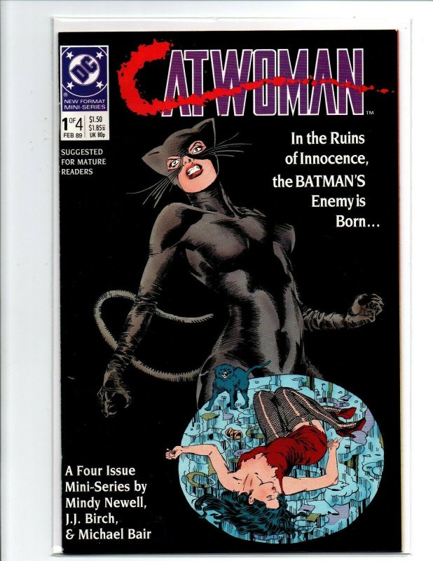 Catwoman #1 2 3 & 4 Complete Mini-Series - 1989 - (-Near Mint)