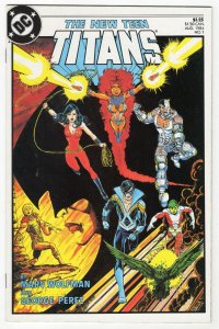 New Teen Titans #1 VINTAGE 1984 DC Comics George Perez w/ Burgertime Ad
