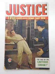 Justice #13 (1949) from Marvel Comics in VG- Condition!