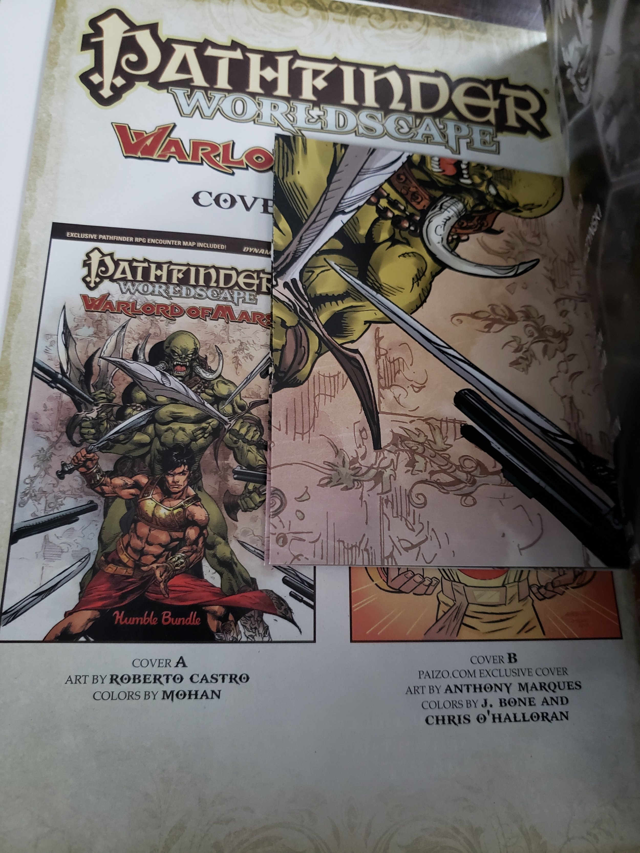 Pathfinder Worldscape Warlord of Mars Humble Bundle map included