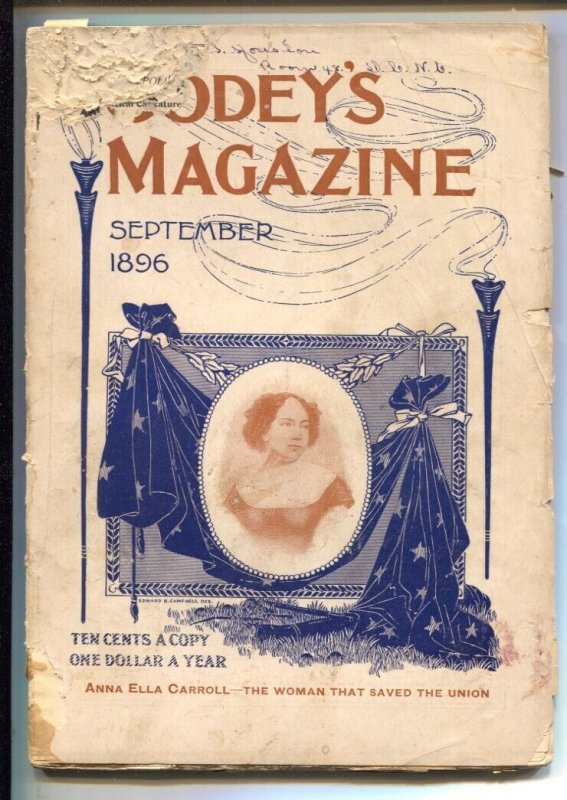 Godey's Magazine 9/1896-The Wraith of Wrosely by Kenneth Lee-Rare early pul...