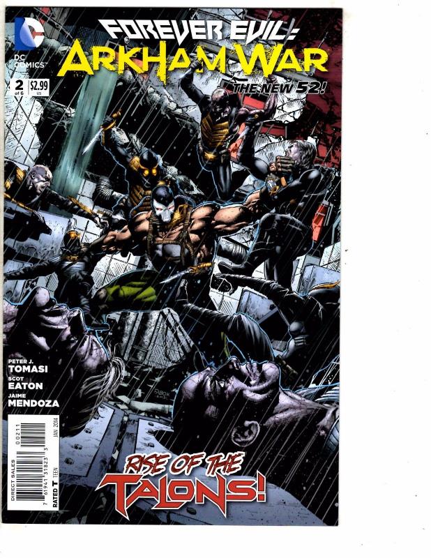 Lot Of 4 Forever Evil Arkham War DC Comic Books # 1 2 4 5 Batman Gotham J209