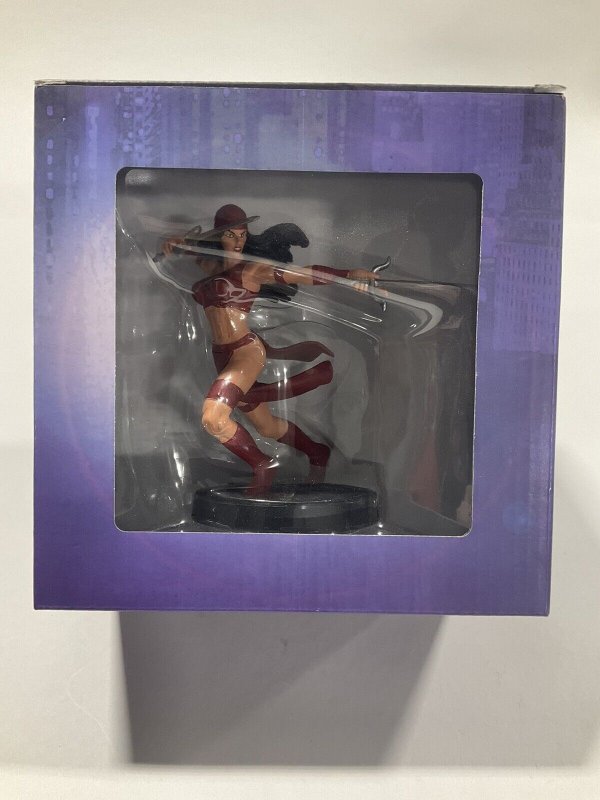 Elektra Fact File Marvel 5” Statue In Box Statue Is Mint Marvel 