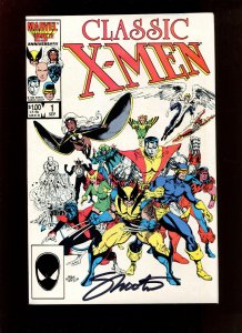 CLASSIC X-MEN # 1 - SIGNED BY JIM SHOOTER (9.0) 1986