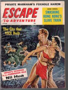 Escape To Adventure 6/1960-Spicy babe cover-Hong Kong Sex Train-FN-
