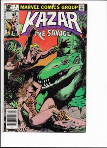 Ka-Zar the Savage #4 Newsstand Edition (1981)