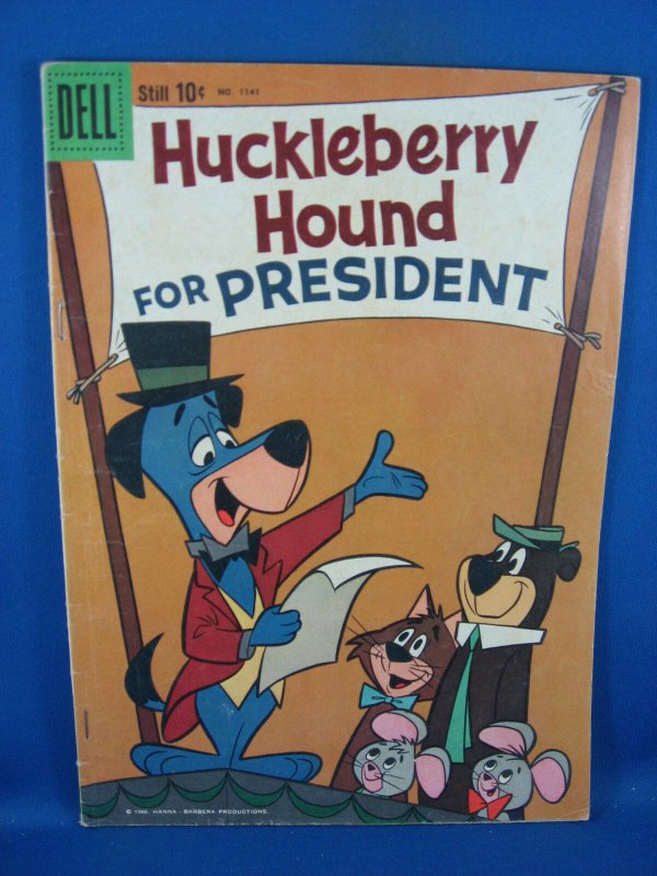 Four Color 1141 HUCKLEBERRY HOUND VG+  YOGI BEAR 1960 