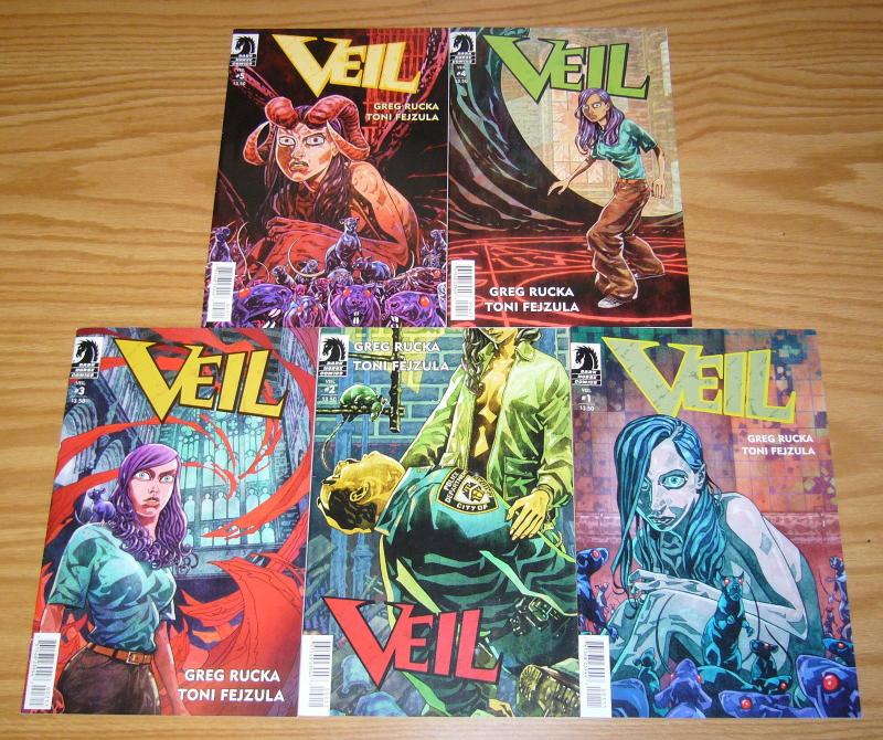 Veil #1-5 VF/NM complete series - greg rucka - dark horse comics set lot 2 3 4