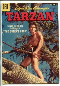 TARZAN #92-1957-DELL-GORDON SCOTT COVER- BURROUGHS- MARSH- MANNING-vg+