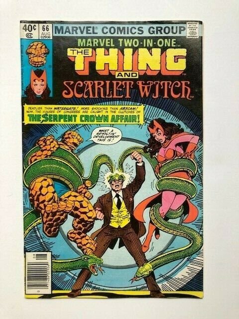 MARVEL Two in one THE THING and SCARLET WITCH #66 VG/FINE (A296)