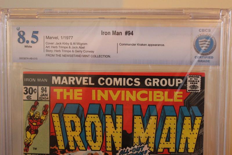 Iron Man #94 (Marvel, 1977) CBCS VF+ 8.5 White pages