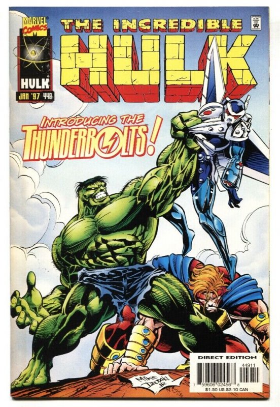 Incredible Hulk #449 comic book-First appearance of Thunderbolts 1997 VF/NM