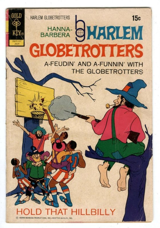 Harlem Globetrotters # 2 July 1972 BASKETBALL Team Hanna Barbera Gold Key Comic 