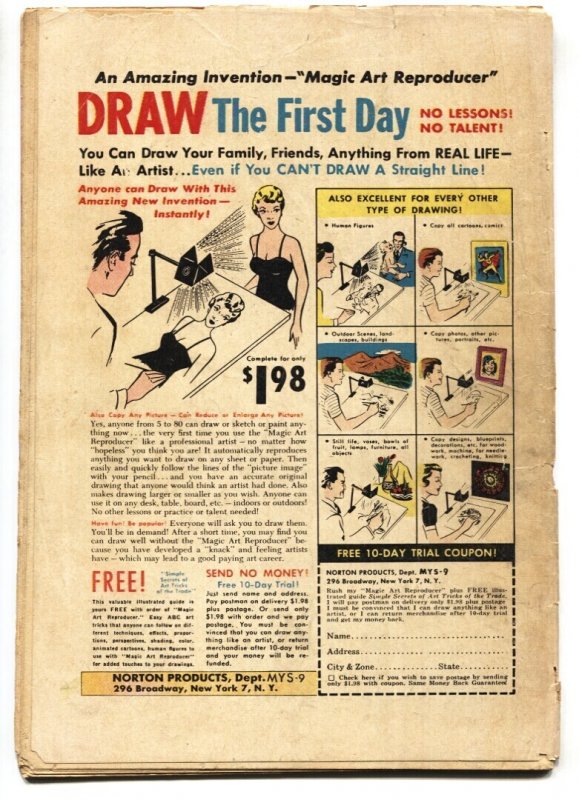 MYSTERIOUS ADVENTURES #9-Extreme Violence-Pre-Code horror-1952