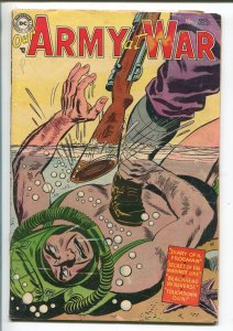 Our Army At War #27 1954-DC Silver Age- Frogman- Hitler G/VG