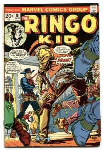 Ringo Kid #18 1973- Marvel Western comic VG