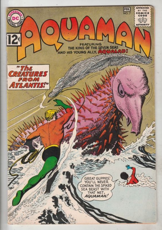 Aquaman #7 (Feb-63) FN/VF+ Mid-High-Grade Aquaman, Aqualad