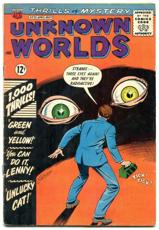 Unknown Worlds #31 1964- ACG Silver Age- eyeball cover VG+