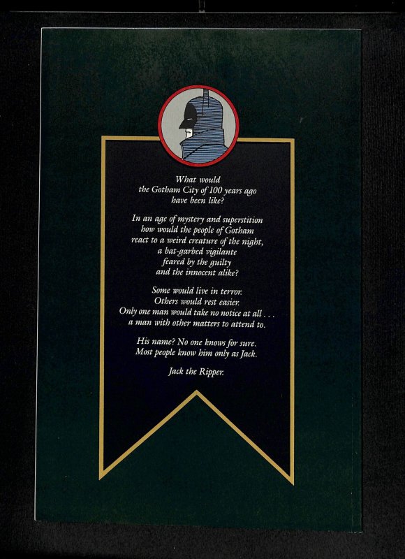 Gotham by Gaslight #0 Classic Batman Story Victorian Age!