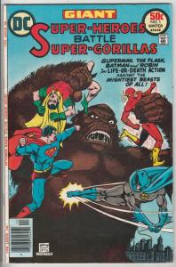 Super-Heroes Battle Super-Gorillas #1 (Sep-76) VF High-Grade Superman, Flash,...