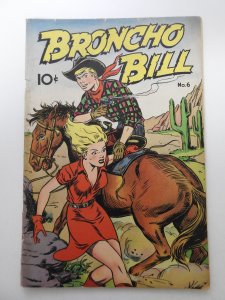 Broncho Bill #6 HTF Comic!! Sharp VG- Condition!