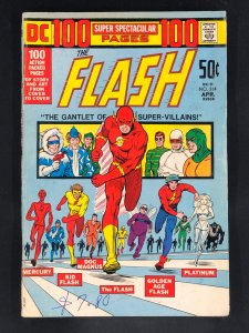 The Flash #214 (1972) Origin of the Metal Men, Cool Wraparound Cover
