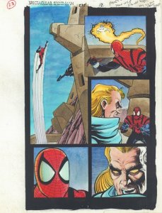 Spectacular Spider-Man #235 p.17 Color Guide Art Will o' the Wisp by John Kalisz