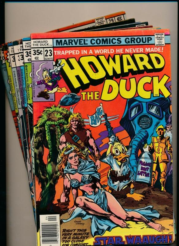 MARVEL LOT of 7-HOWARD THE DUCK #24, #23,25-29 1977/'78 VERY GOOD/FINE (PJ89) 