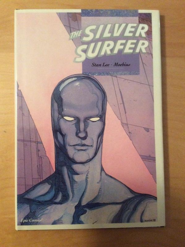 SILVER SURFER: PARABLE HARDCOVER , 1ST EDITION, 1988, STAN LEE & MOEBIUS OOP