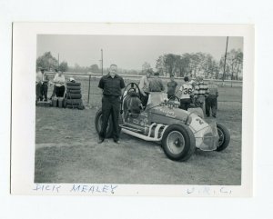 Dick Mealey-#28-URC-Sprint Car Photo-Roll Cage-1960's-VG