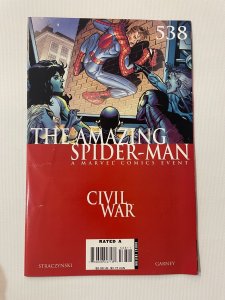 The Amazing Spider-Man #538 FN/VF Marvel Comic Book Iron Spider Civil War 1 J257