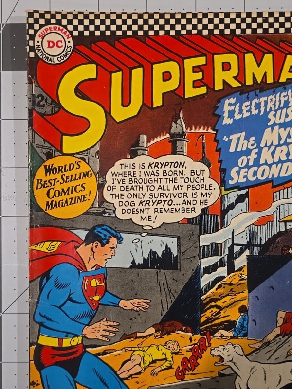 Superman #189 ?-Origin and destruction of Krypton Il-Made byJor-El—DC Aug-1966