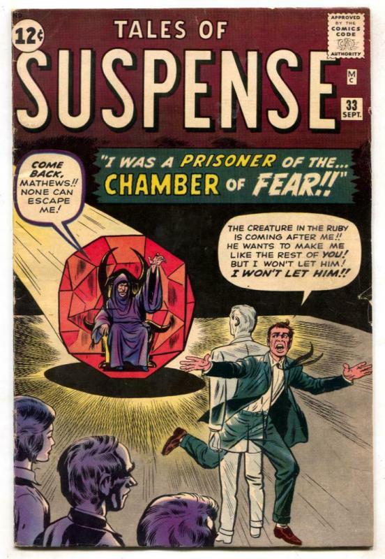 Tales Of Suspense #33 1962-MARVEL-Kirby Ditko Pre-hero VG/F