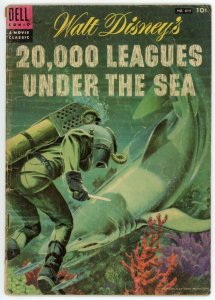 Walt Disney’s 20,000 Leagues Under the Sea 614 GD 2.0 Golden Age Dell 1954 Verne