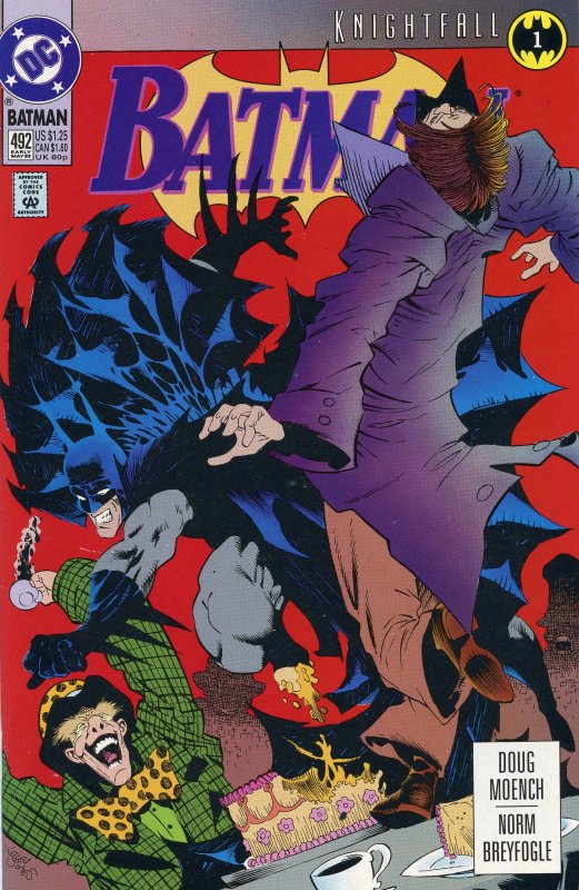 Batman #492 (1993) Knightfall Part 1 NM 9.4 Comic Book