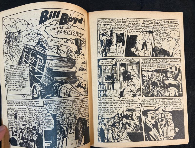 RANCHO 68 PAGE FRENCH WESTERN COMIC BOOK VG/FN 1957