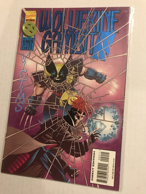 Wolverine/Gambit: Victims #1, 2, 3 run / lot : Marvel (1995) NM-; foil covers