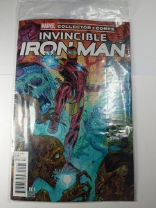 Invincible Iron Man #1 VF/NM Sealed Collector Corps Excl Marvel Comics C137A