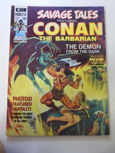 Savage Tales #3 (1974) VG+ Condition moisture stain bc