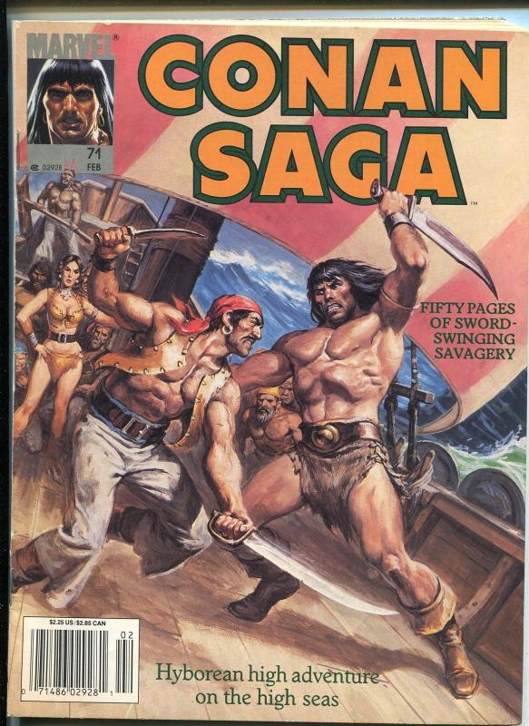 CONAN SAGA BARGAIN LOT OF 4 1990'S -MARVEL-STAN LEE-ISSUES #62-#63-#64-#71